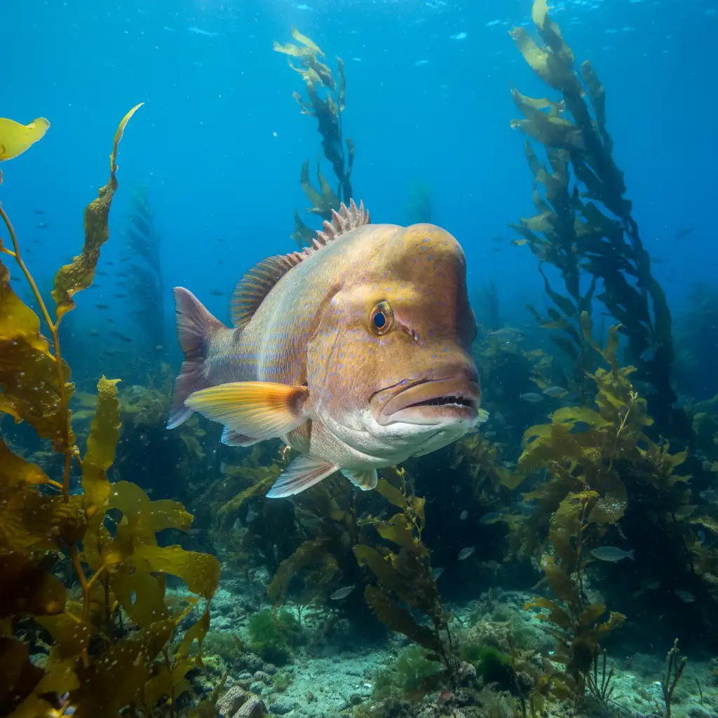 Large resident Snapper at Goat Island Marine Reserve