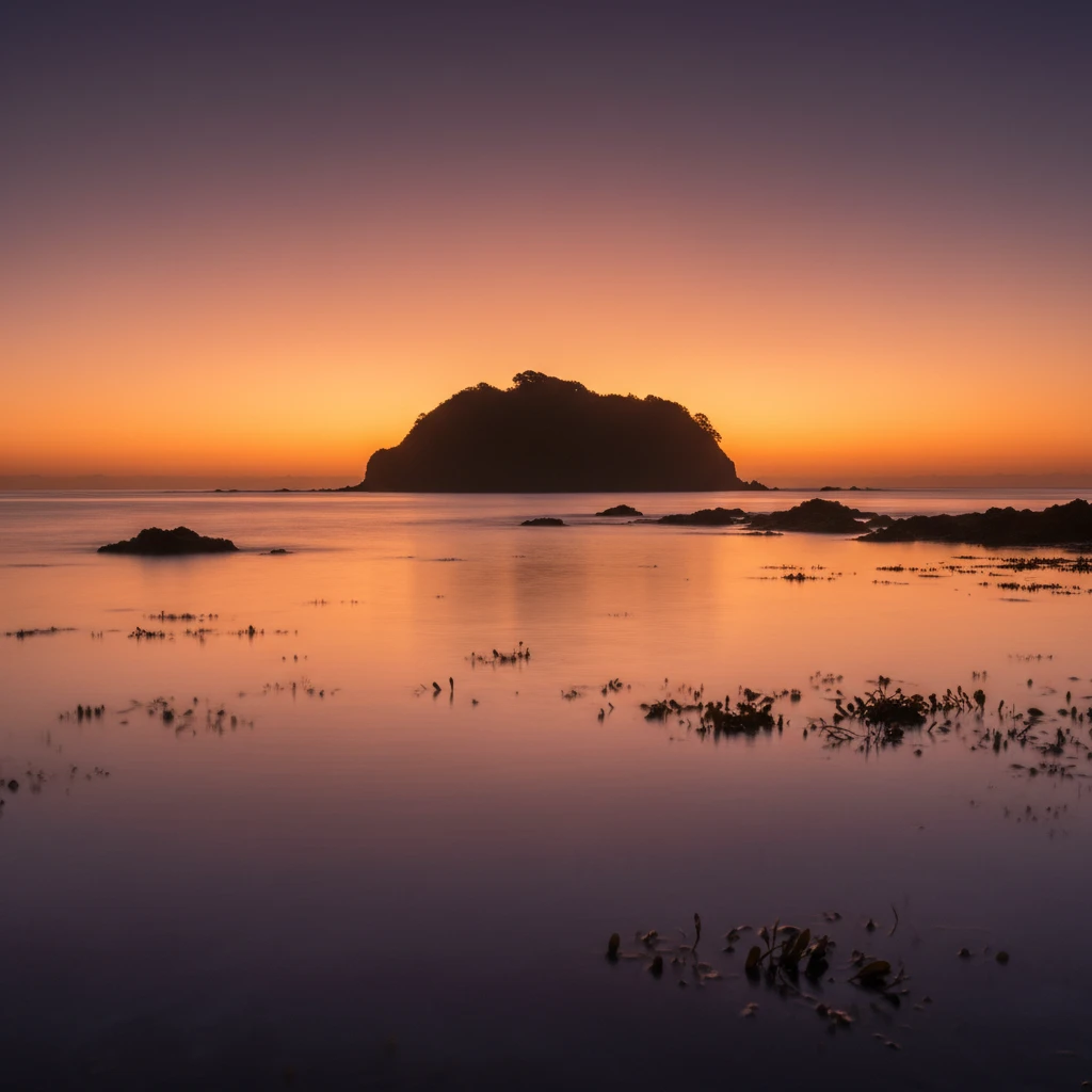 Goat Island Marine Reserve sunrise silhouette