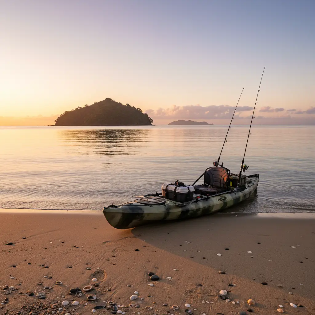 Kayak fishing launch site at Matheson Bay Leigh