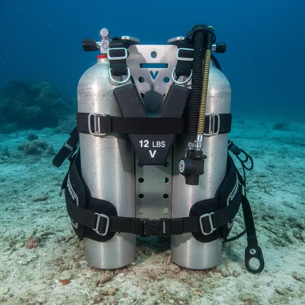 Technical diving weight distribution system