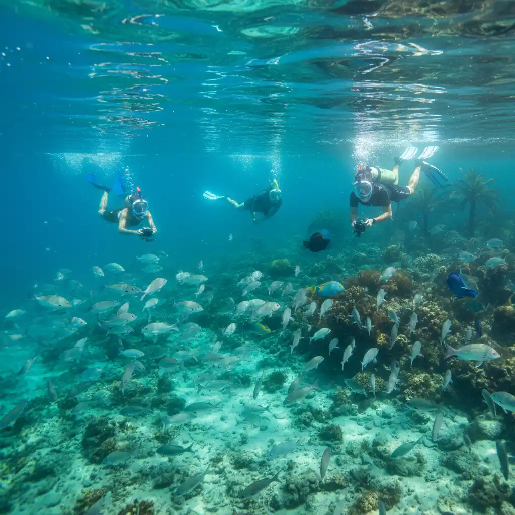Snorkeling at Goat Island Marine Reserve Matakana