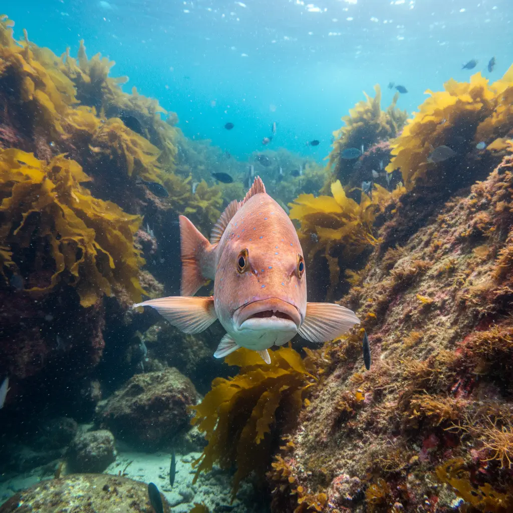 Large resident Snapper at Goat Island Marine Reserve