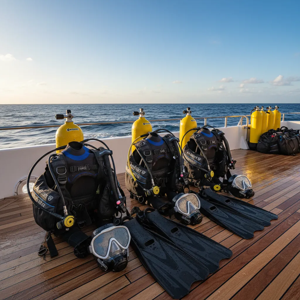 Scuba diving gear preparation