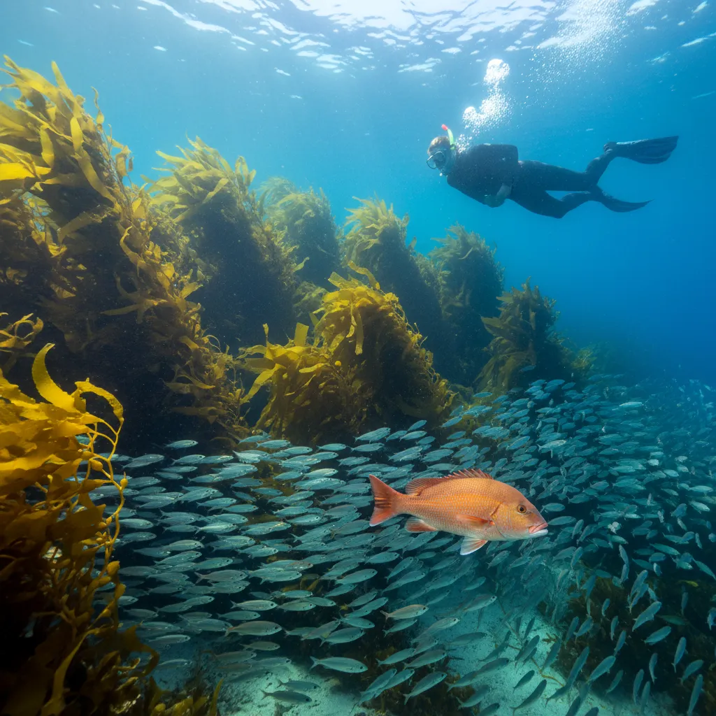 Snorkeling at Goat Island Marine Reserve during high tide