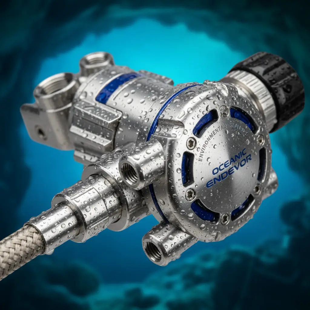 Environmentally sealed regulator for cold water diving