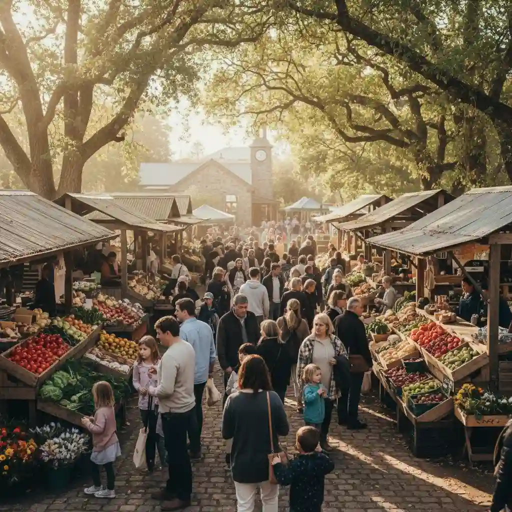 Matakana Village market and shops