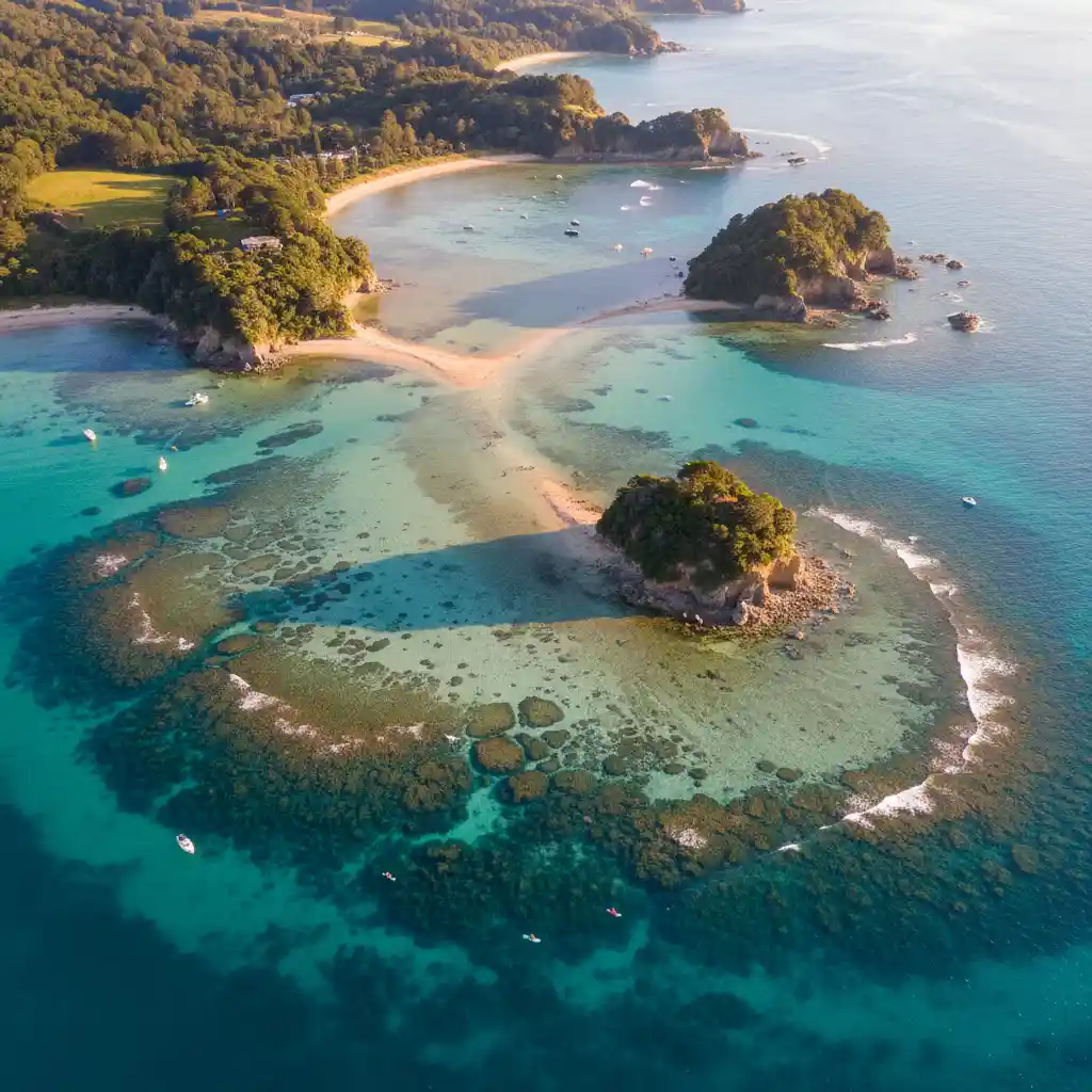 Aerial view of Goat Island Marine Reserve