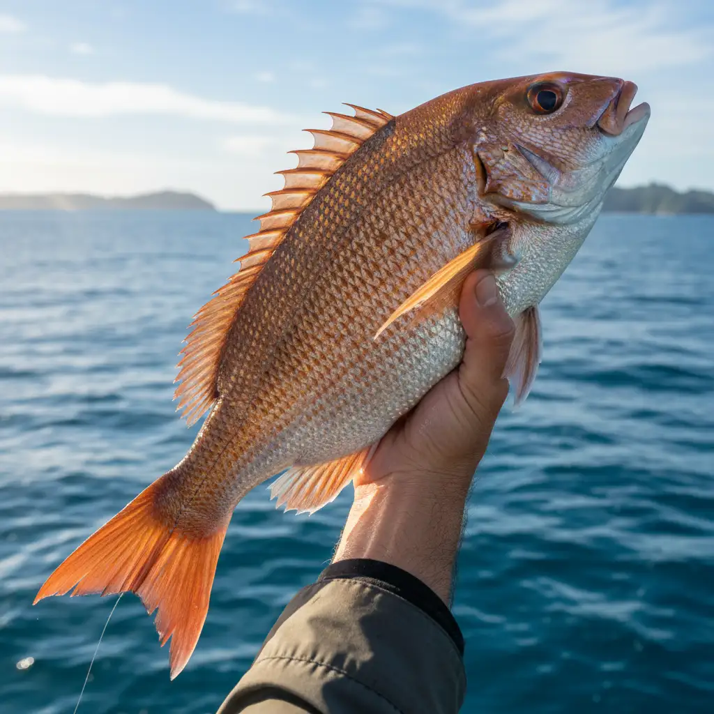 Trophy Snapper caught on a Leigh fishing charter
