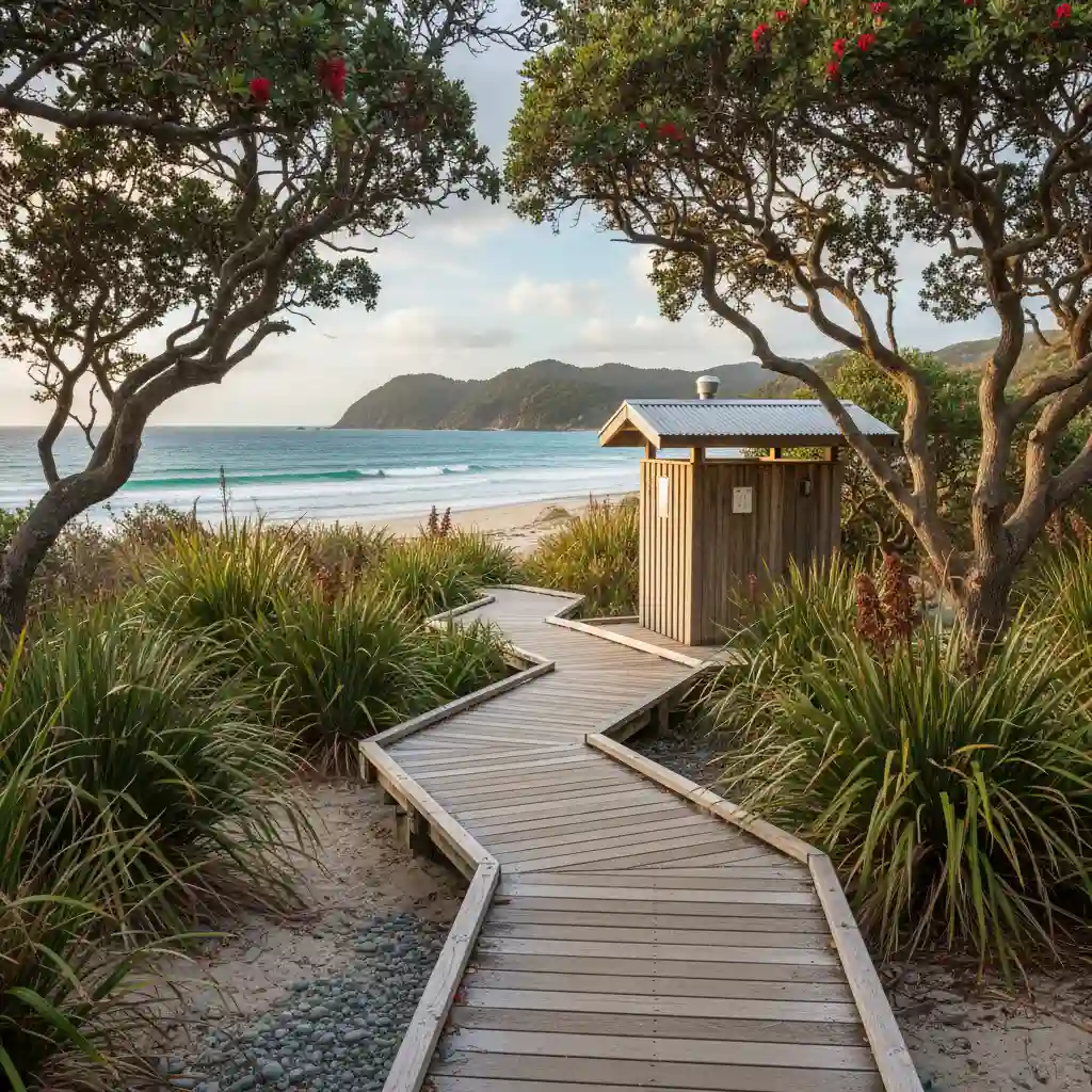 Facilities and walkways at Goat Island Marine Reserve