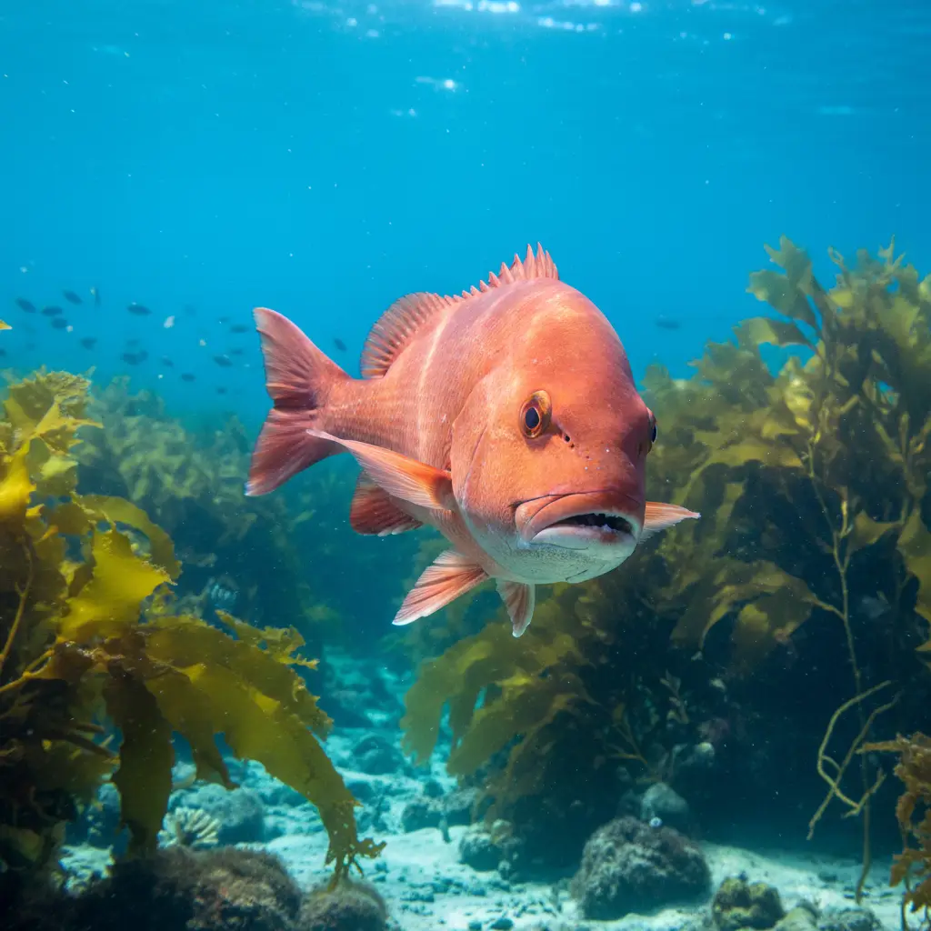 Underwater photography of Snapper at Goat Island Marine Reserve