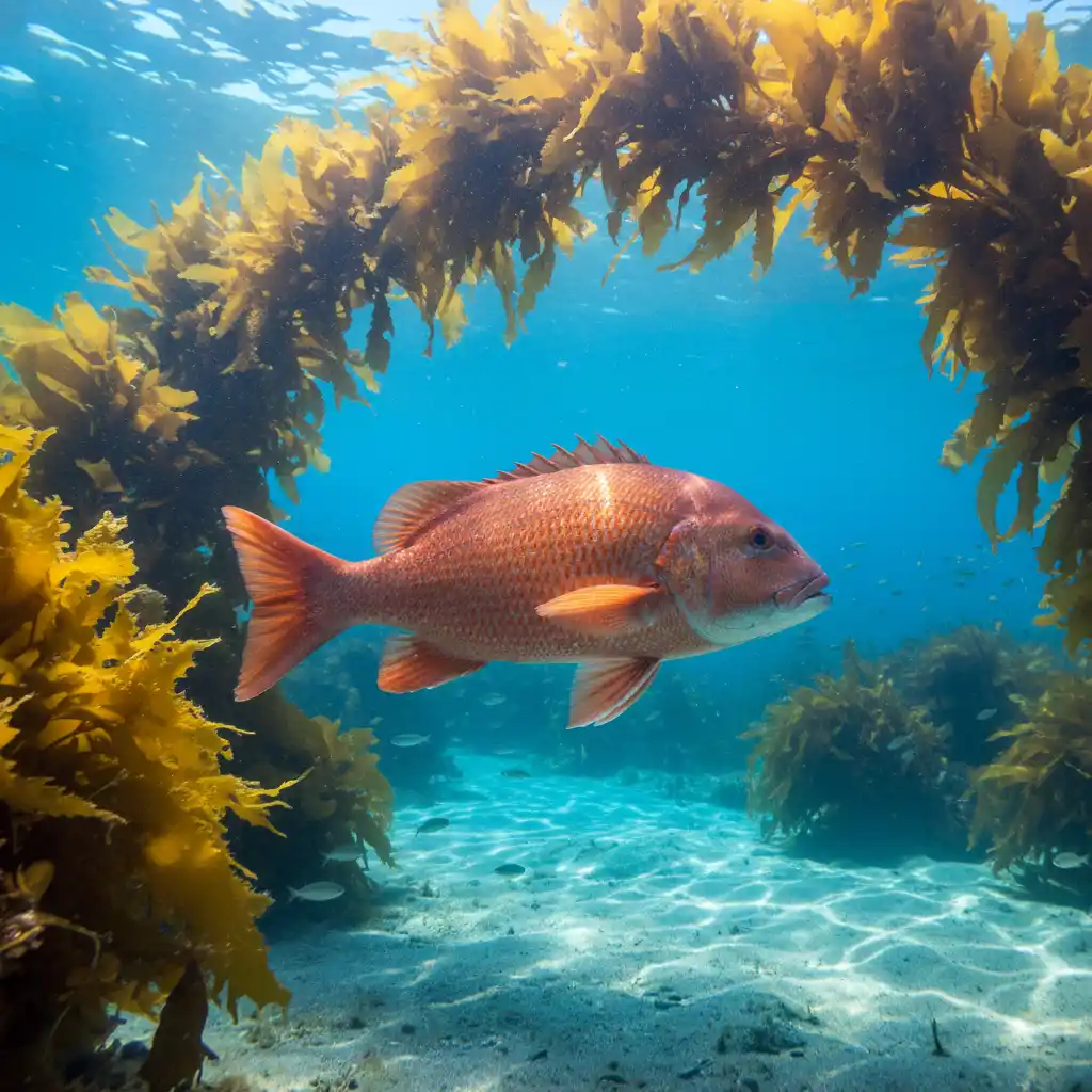 Snapper swimming in Goat Island Marine Reserve