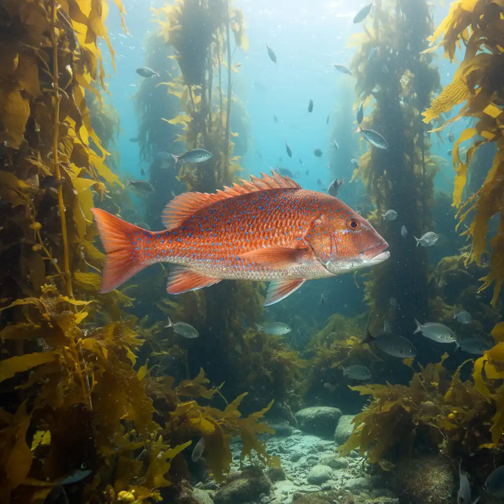 Underwater view of Snapper in the Goat Island Marine Reserve