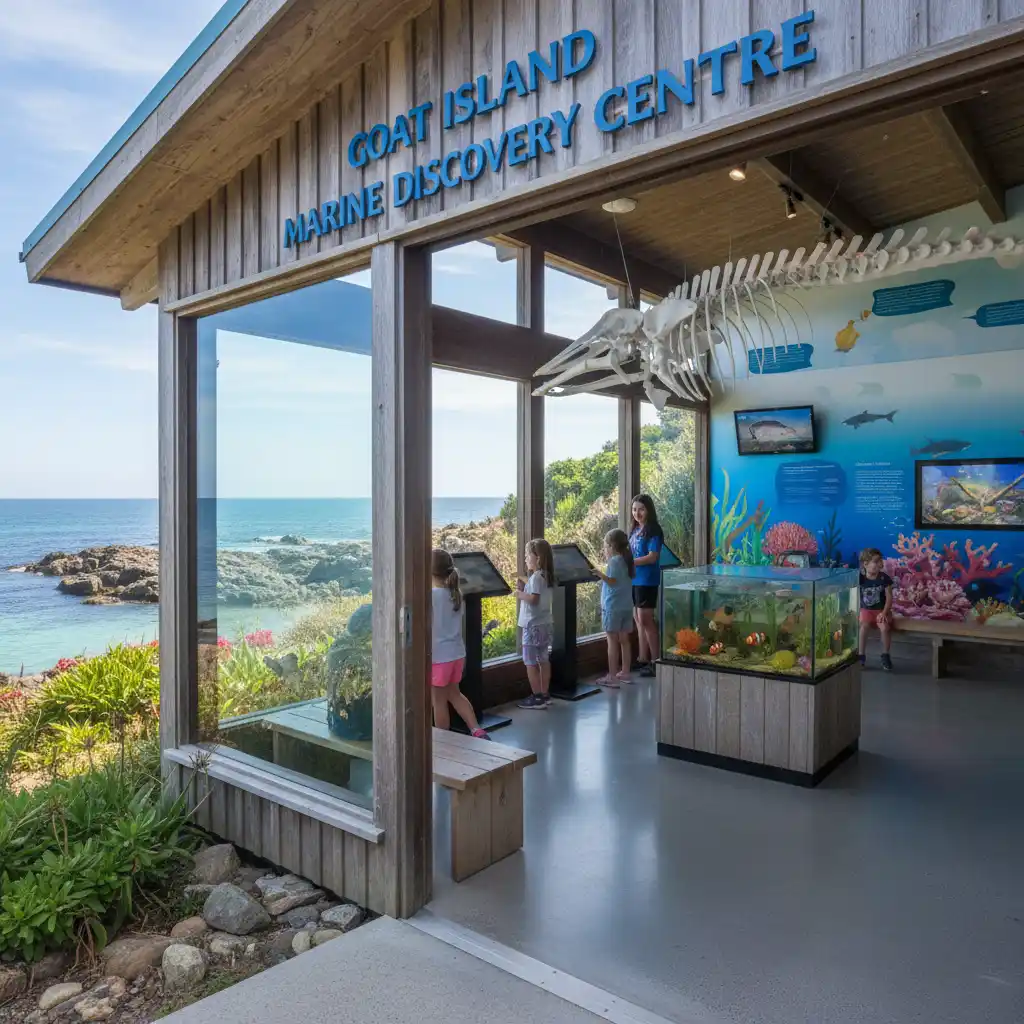 The Goat Island Marine Discovery Centre near the walkway