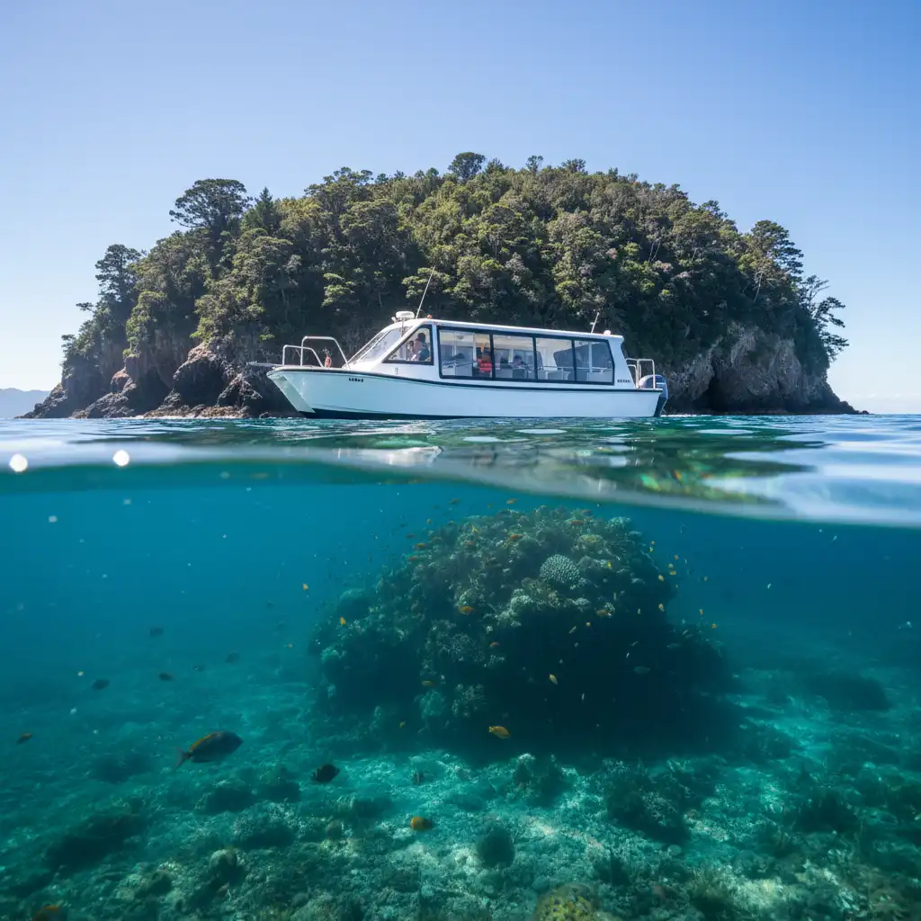 Glass Bottom Boat at Goat Island Marine Reserve
