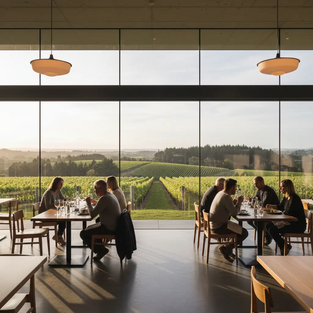 Fine dining at a Matakana winery