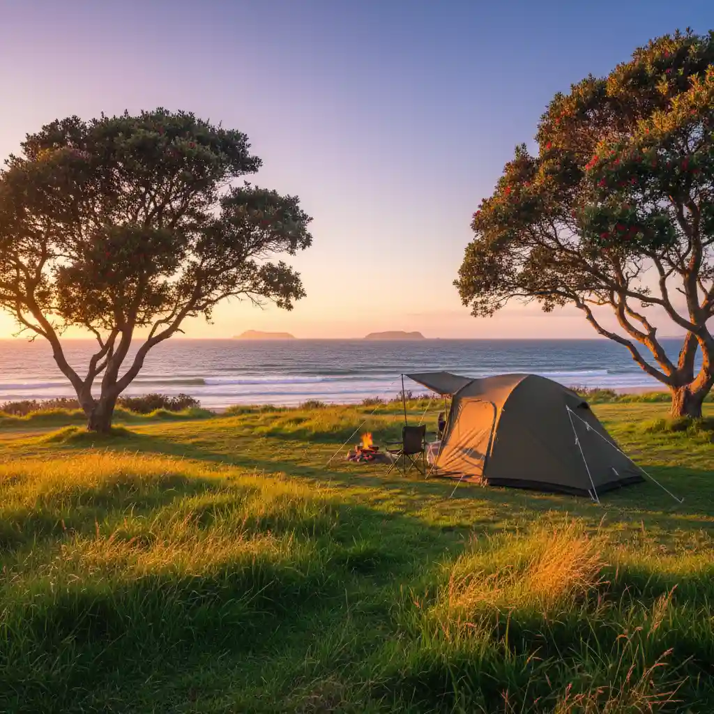 Camping at Tawharanui Regional Park