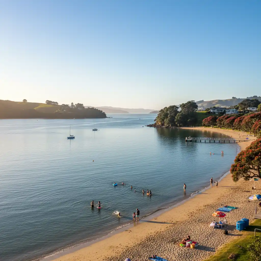 Matheson Bay sheltered beach near Leigh
