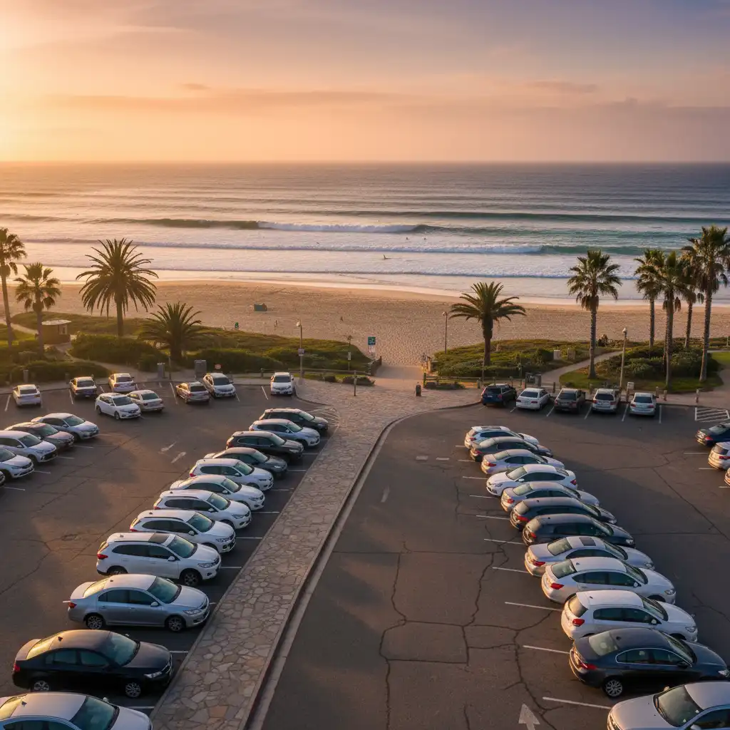 Parking facilities at Goat Island Marine Reserve