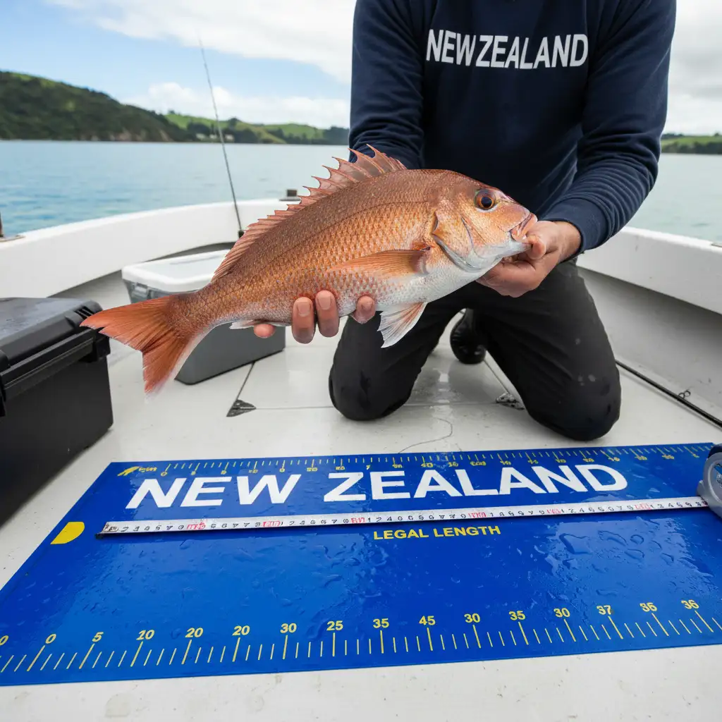 Measuring snapper size limit NZ